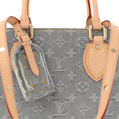 Louis Vuitton Monogram Denim Onthego MM Washed Gray 7 of 10