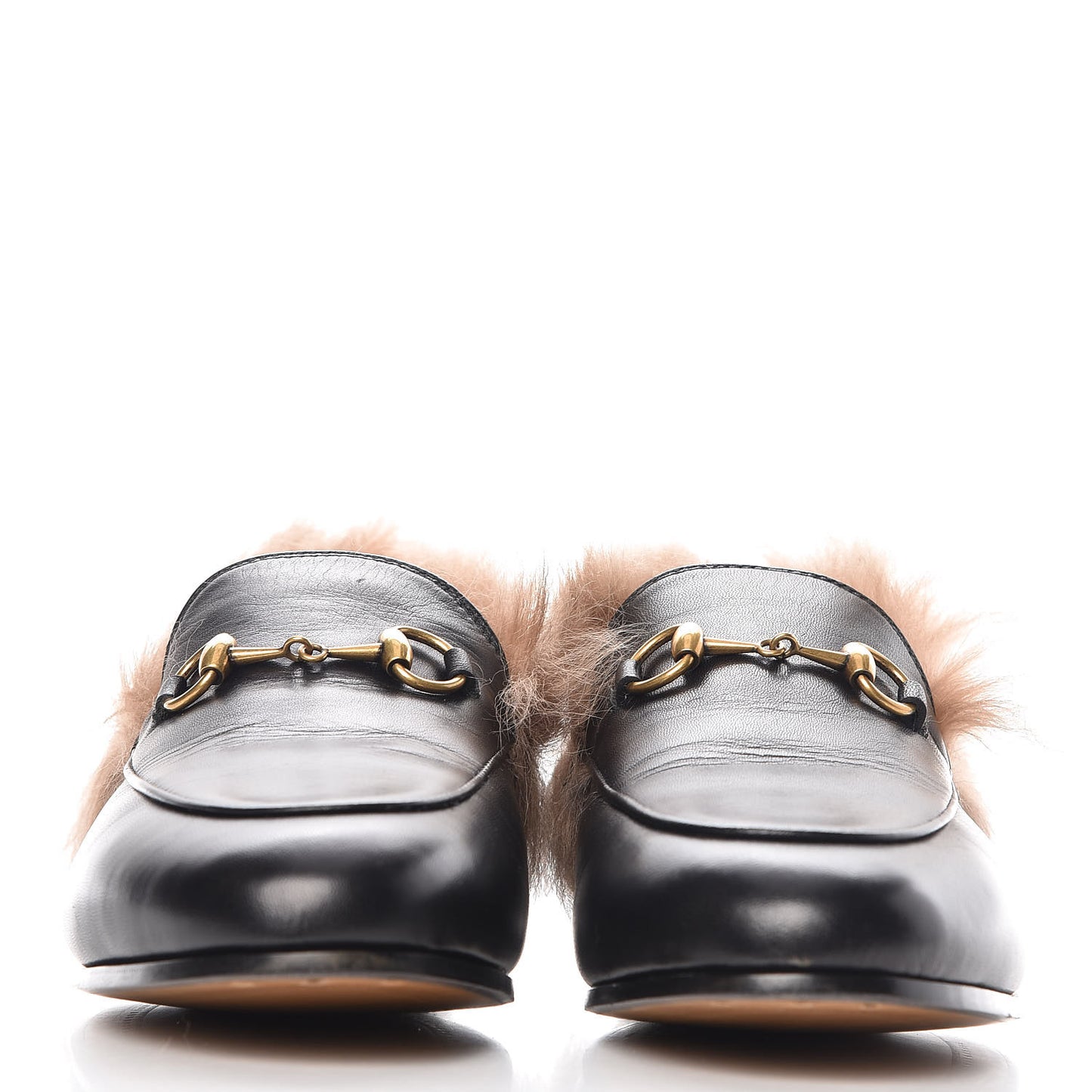Malaga Kid Fur Womens Jordaan Loafers 37 Black Natural