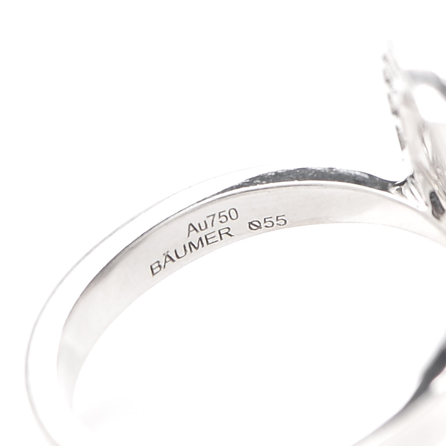 Chanel 18K White Gold Diamond Fil de Camelie Ring 55 7.25 4 of 5