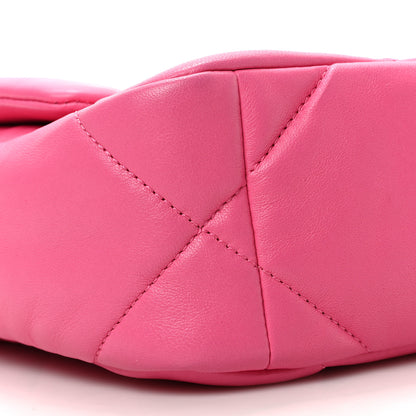 Chanel Lambskin Quilted Medium Chanel 19 Flap Pink 8 of 9