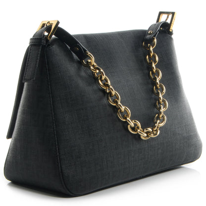 Fendi Zucchino Spalmati Forever Mama Baguette Black 3 of 11