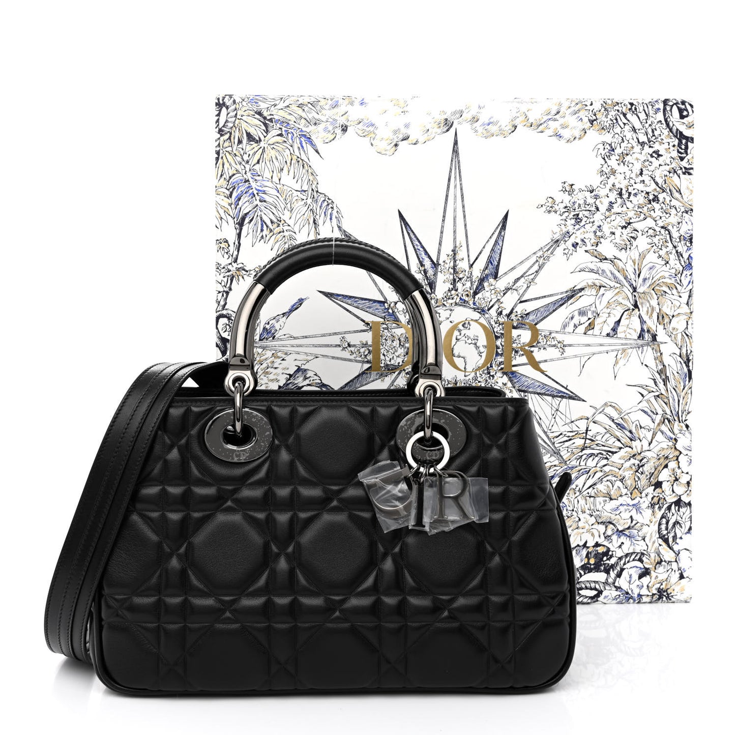 Calfskin Cannage Medium The Lady 95.22 Black