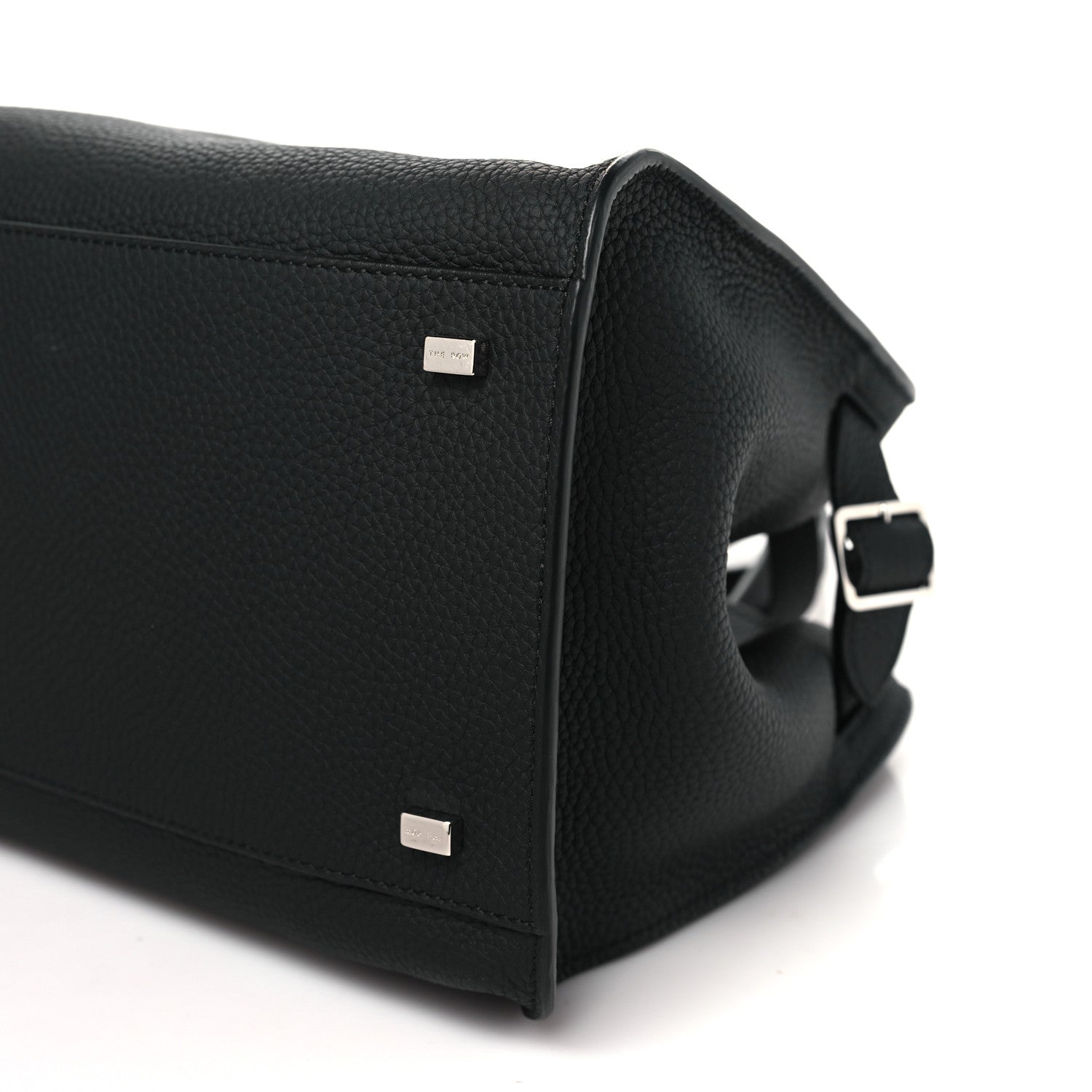 The Row Matte Grained Calfskin Soft Margaux 12 Black 9 of 10