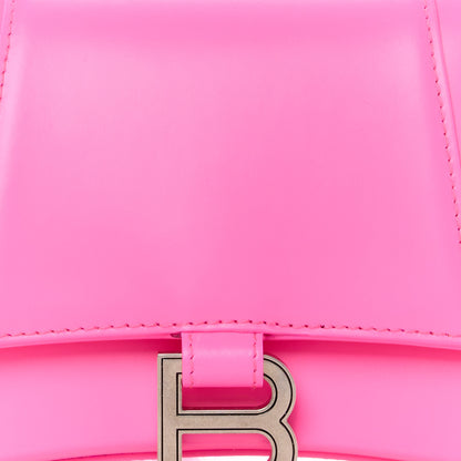 Balenciaga Shiny Box Calfskin Small Hourglass Top Handle Bag Fluo Pink 9 of 11