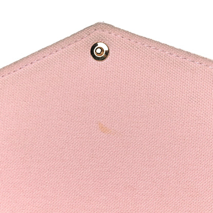 Louis Vuitton Damier Azur Pochette Felicie Chain Wallet Rose Ballerine 16 of 16