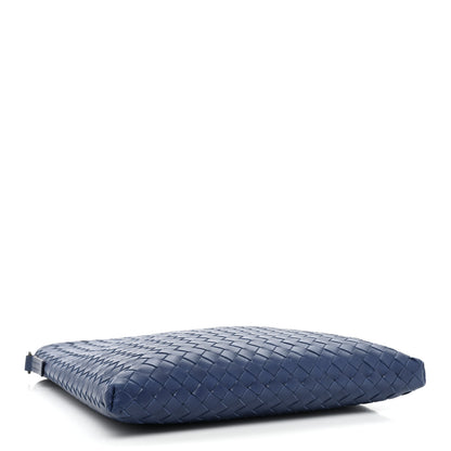 Bottega Veneta Nappa Intrecciato VN Crossbody Messenger Bag Navy 4 of 9