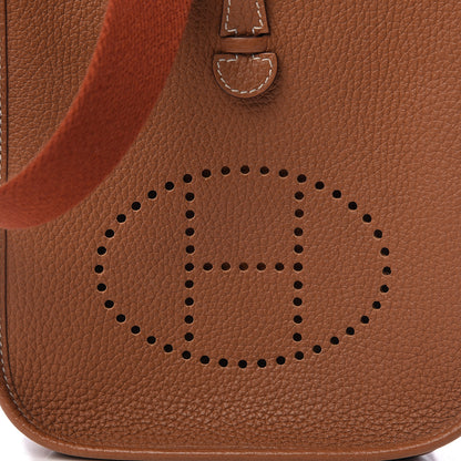 Hermes Taurillon Clemence Amazone Evelyne TPM Gold Cuivre 8 of 10