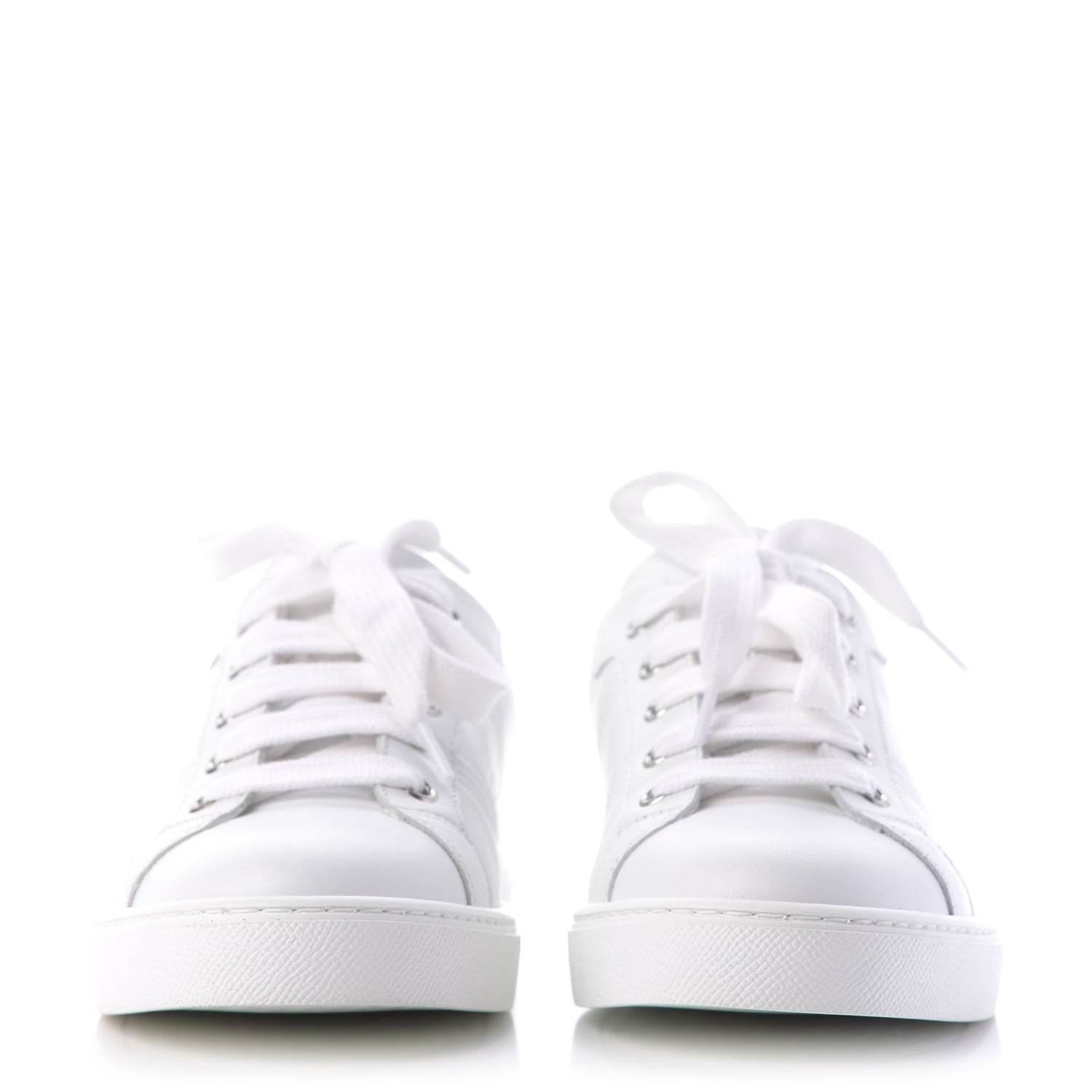 Hermes Calfskin Womens Avantage Sneakers 37.5 White 2 of 12