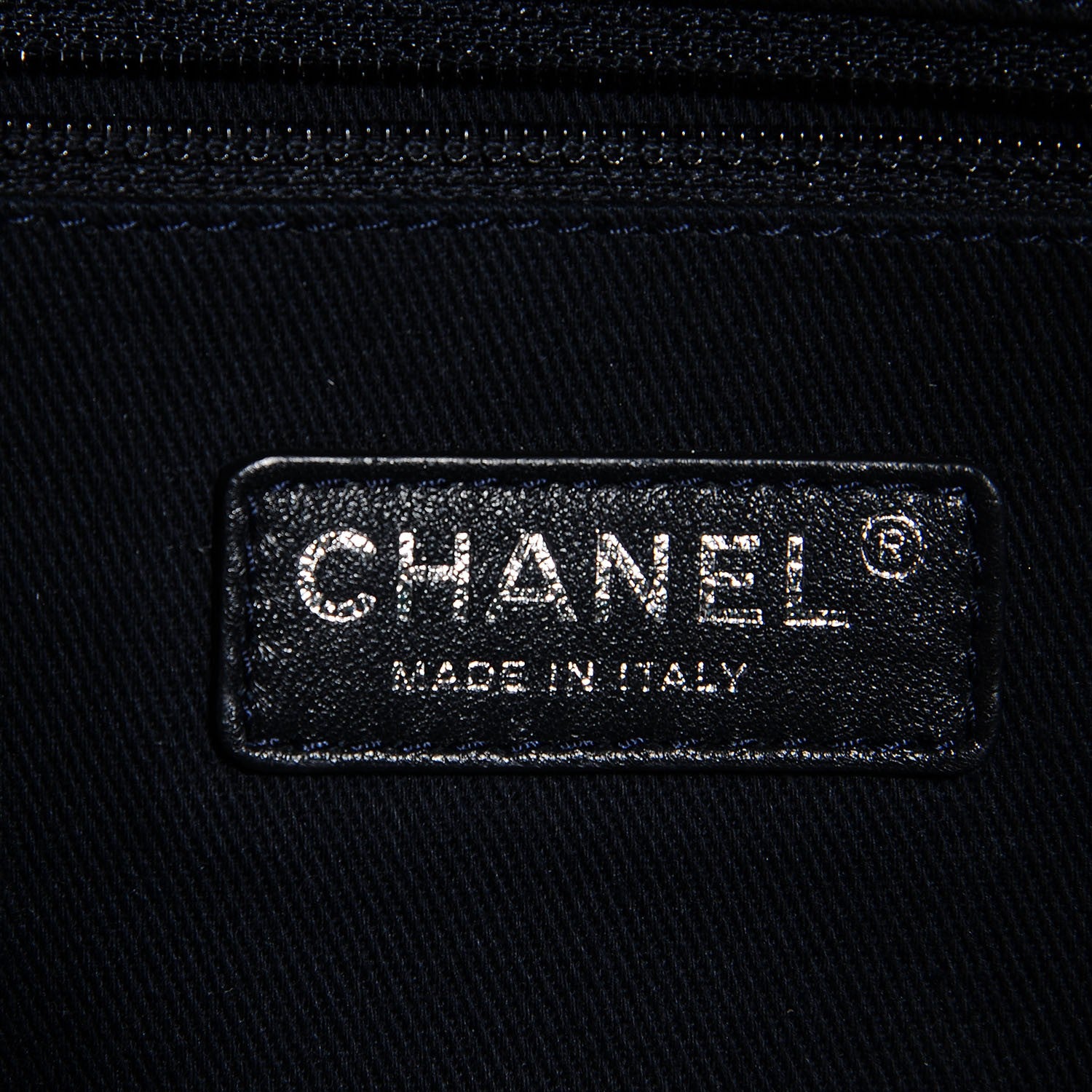 Chanel Canvas Large Deauville Tote Dark Blue 6 of 8