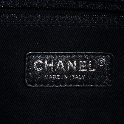 Chanel Canvas Large Deauville Tote Dark Blue 6 of 8
