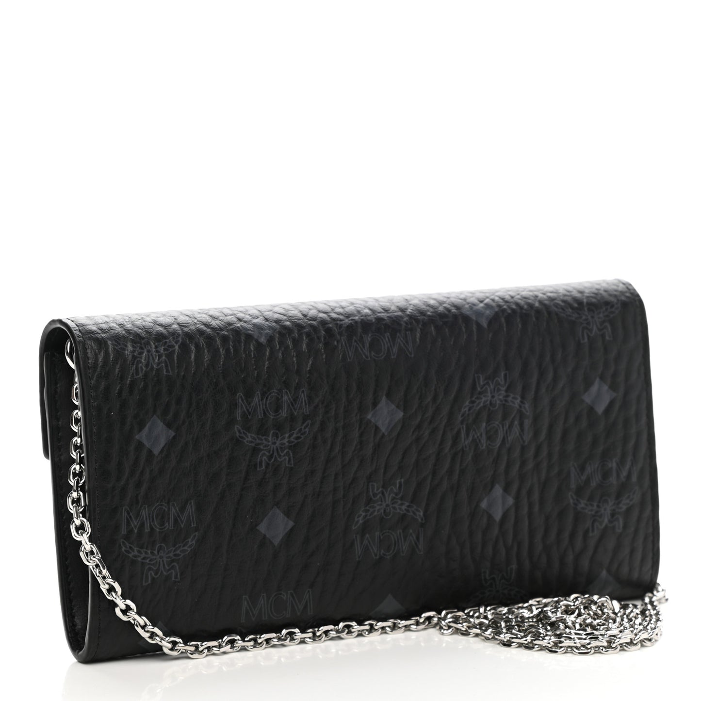 Visetos Large Patricia Wallet On Chain Black