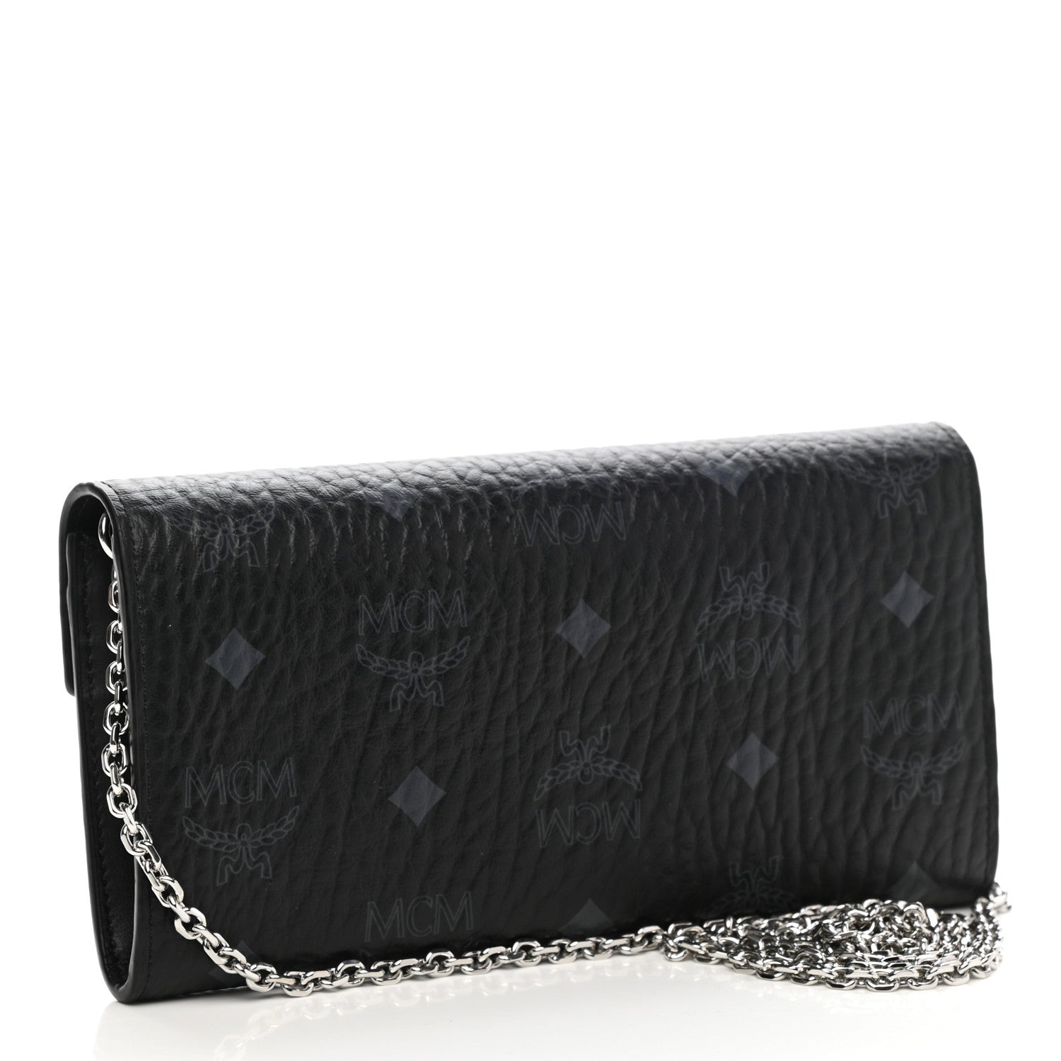 MCM Visetos Large Patricia Wallet On Chain Black 3 of 7