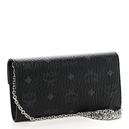 MCM Visetos Large Patricia Wallet On Chain Black 3 of 7