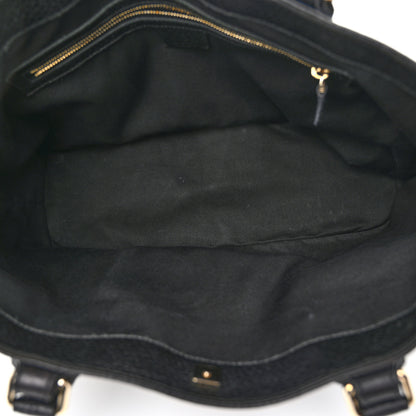 Gucci Calfskin Medium Hasler Tote Black 5 of 10