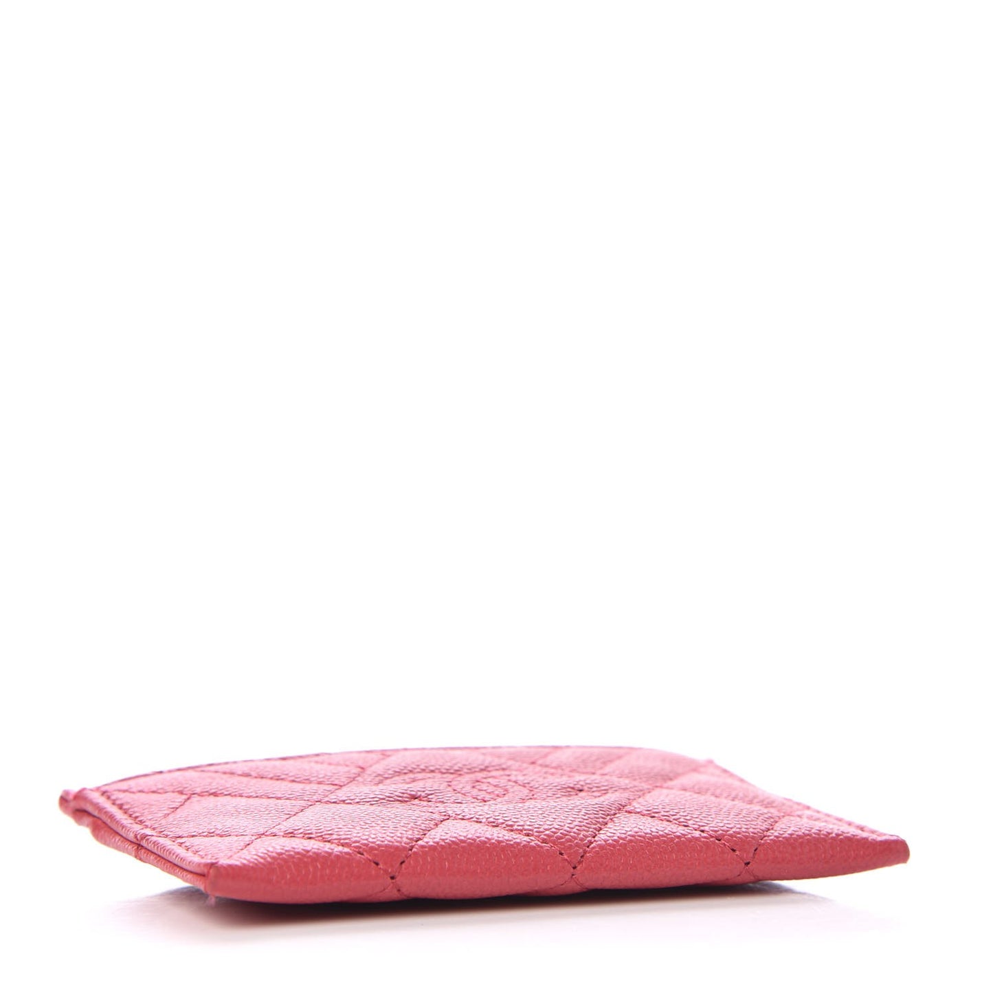 Caviar Quilted Diamond CC Duo Card Holder Pink