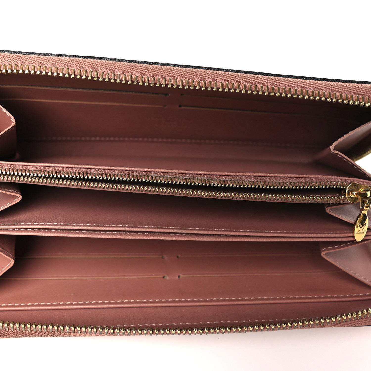 Louis Vuitton Vernis Zippy Wallet Rose Velours 5 of 9