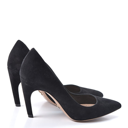 Christian Dior Suede Pumps 35.5 Black 4 of 11