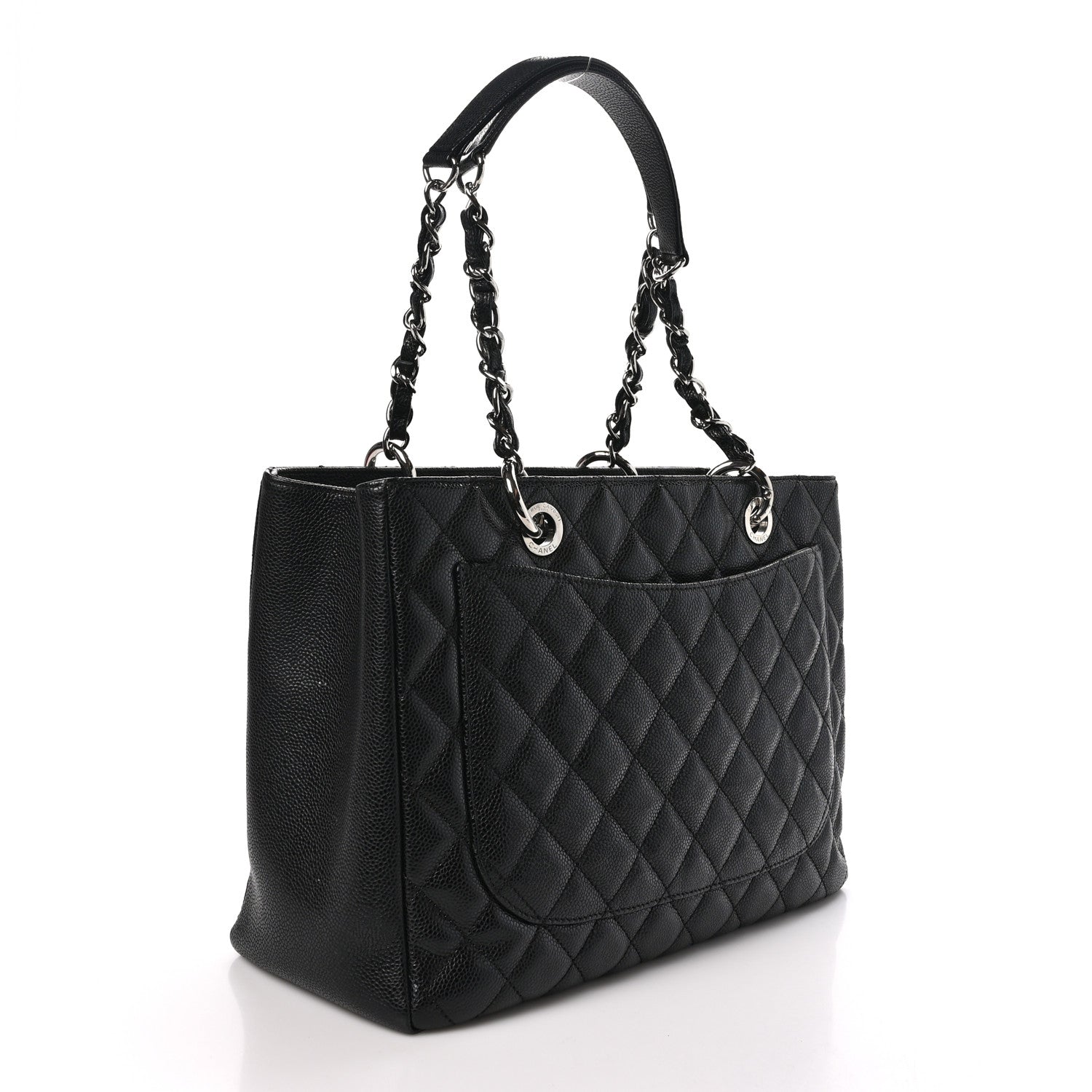 Chanel Caviar Quilted Grand Shopping Tote GST Black 3 of 11