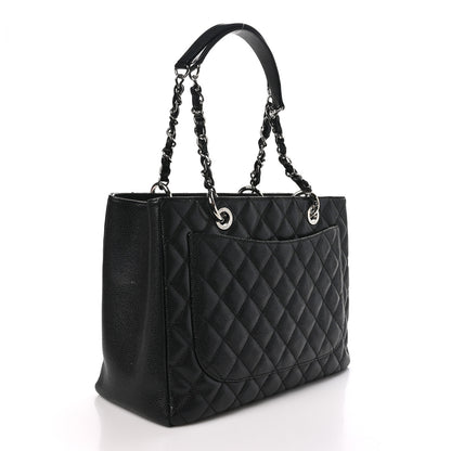 Chanel Caviar Quilted Grand Shopping Tote GST Black 3 of 11