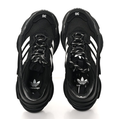 Balenciaga x ADIDAS Fabric Mesh Womens Triple S Sneakers 36 Black 2 of 8