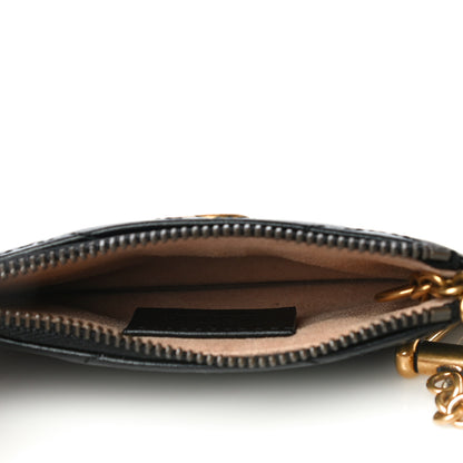 Gucci Calfskin Matelasse GG Marmont Key Case Black 5 of 10