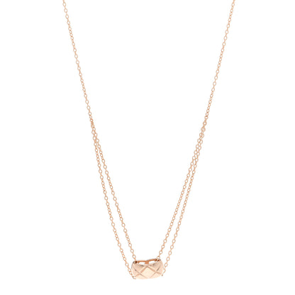 Chanel 18K Beige Gold Coco Crush Pendant Necklace 1 of 4