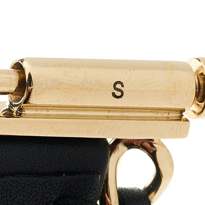 Chanel Lambskin Chain CC Cuff Black Gold 4 of 5