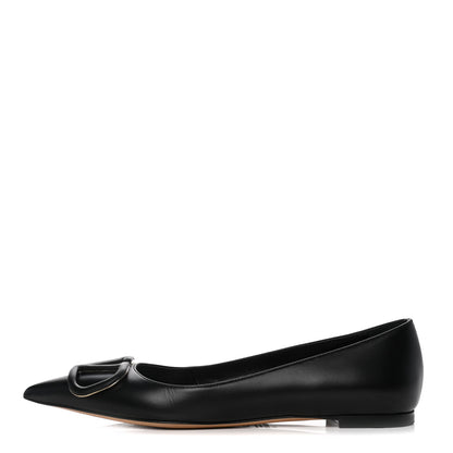 Valentino Garavani Nappa Vlogo Flats 36.5 Black 1 of 13