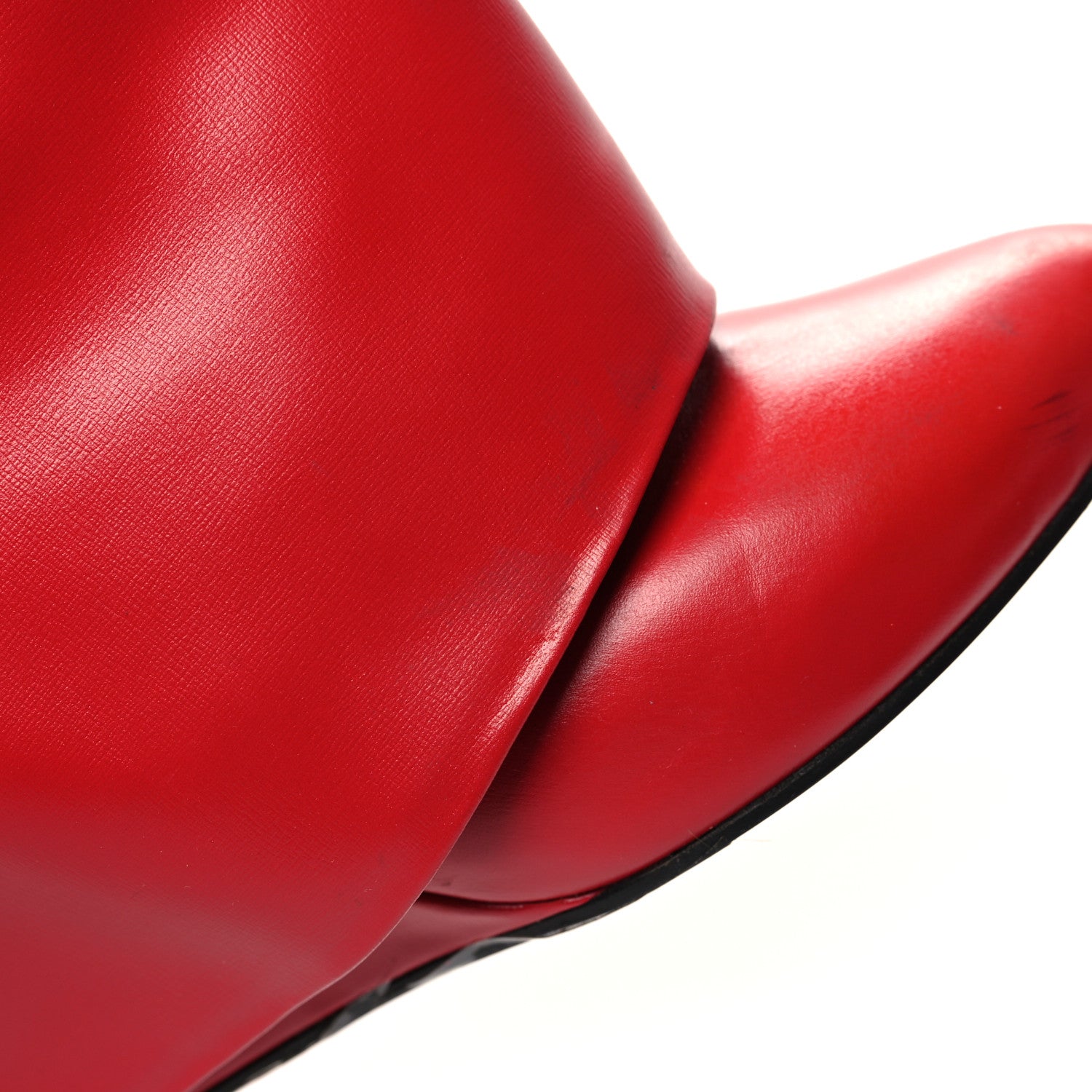 Givenchy Calfskin Shark Lock Pant Boots 38.5 Red 9 of 10