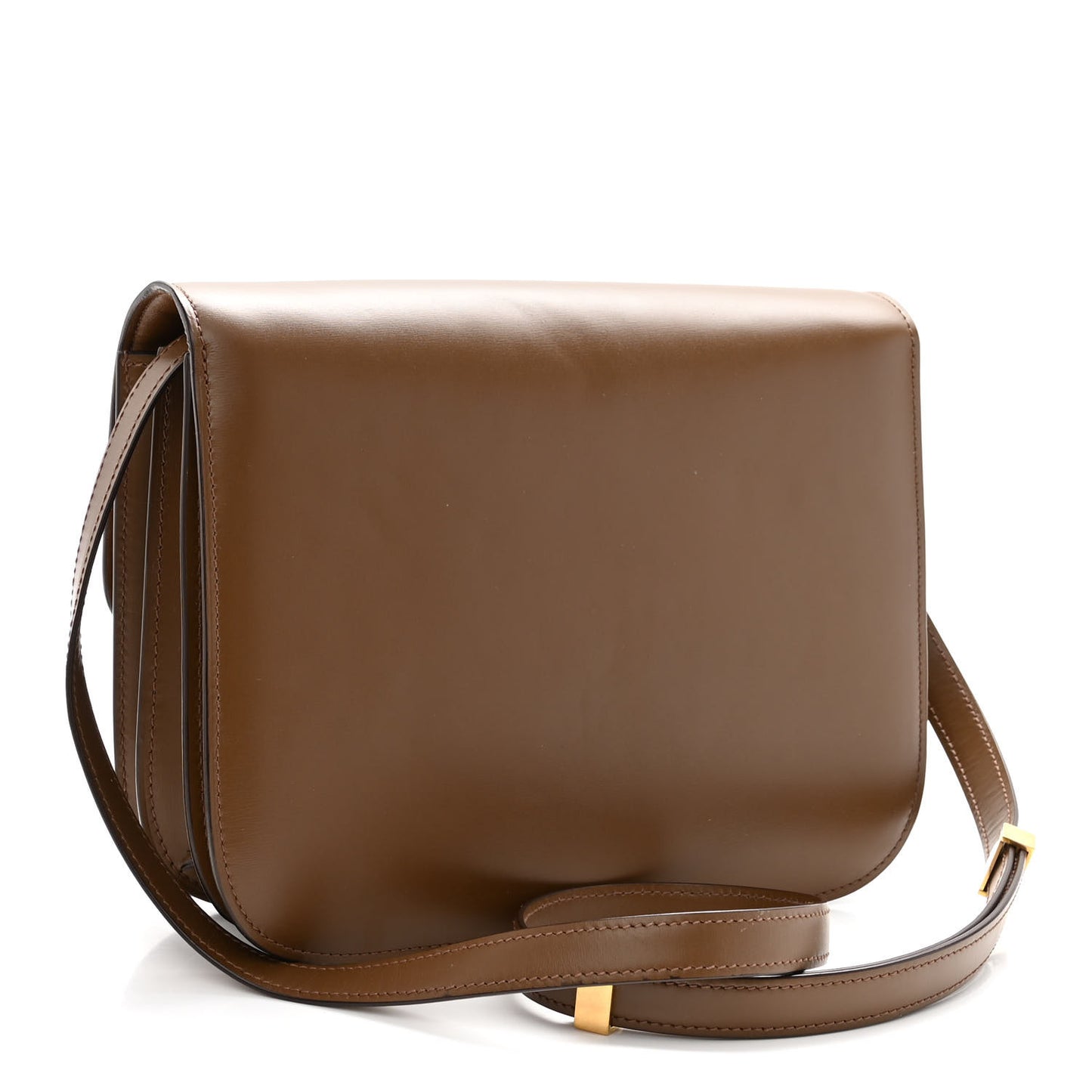 Box Calfskin Medium Classic Box Flap Bag Camel