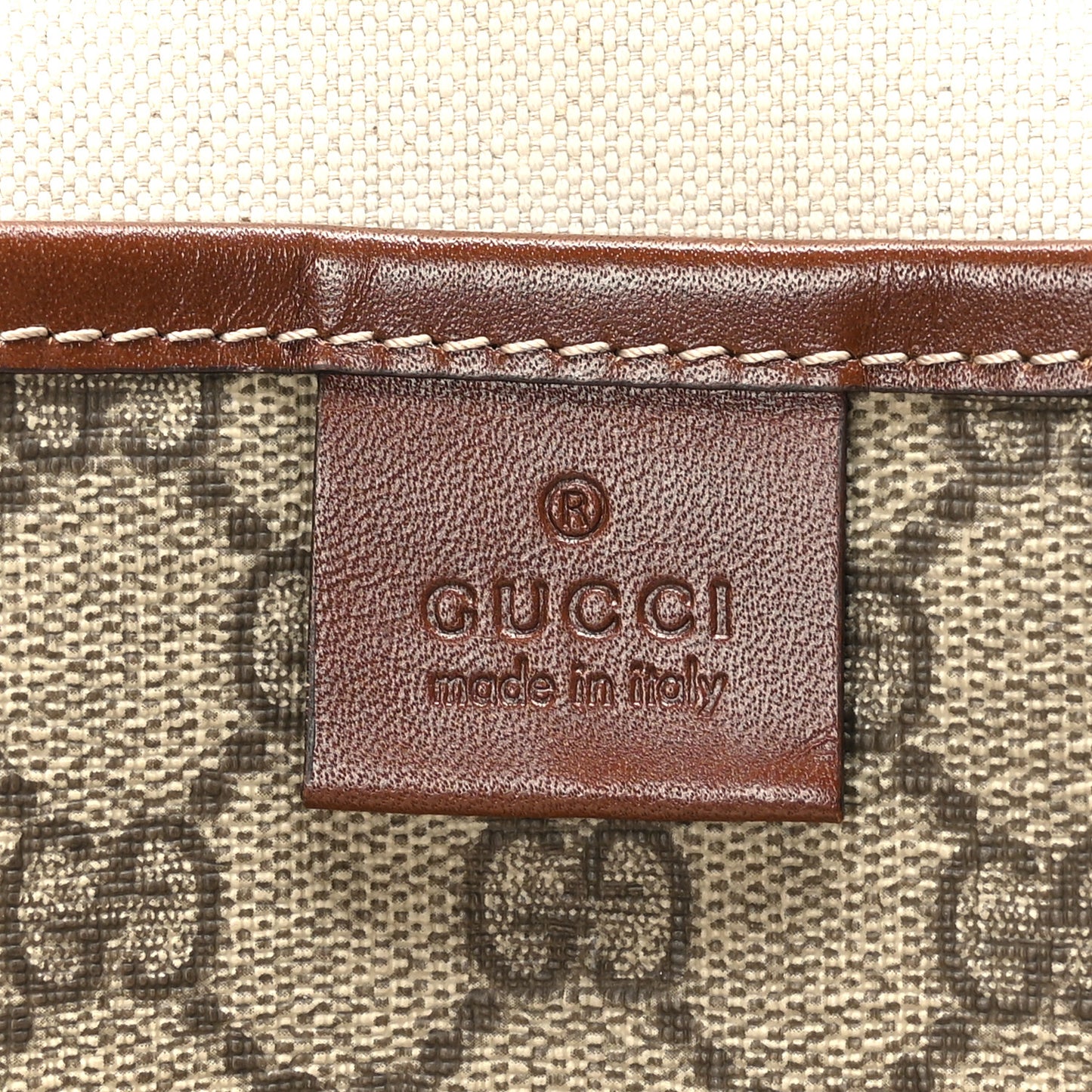 GG Plus Monogram Medium Signature Web Loop Tote Brown