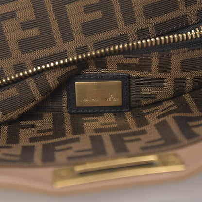 Fendi Goatskin Zucca Large Peekaboo Iconic Satchel Brown 7 of 11