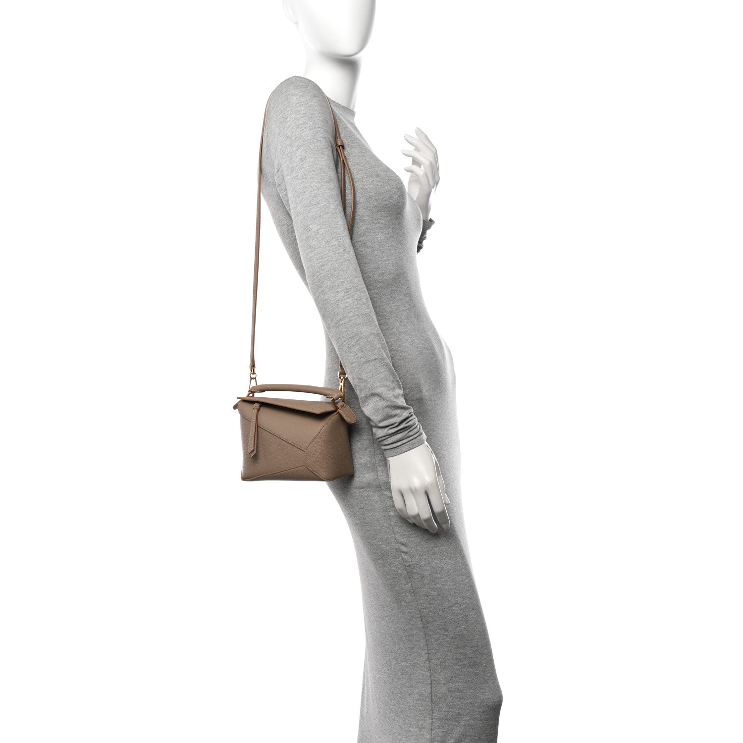 Loewe Calfskin Mini Puzzle Edge Bag Sand 2 of 9