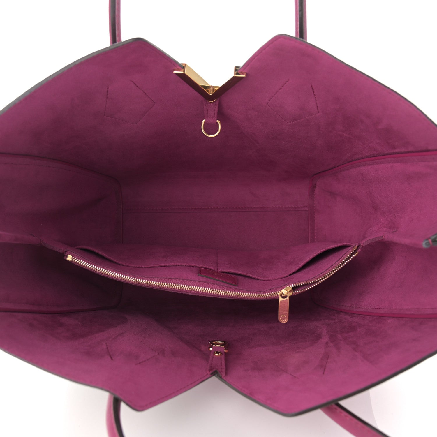 Louis Vuitton Calfskin Monogram Kimono Tote Grape 5 of 12