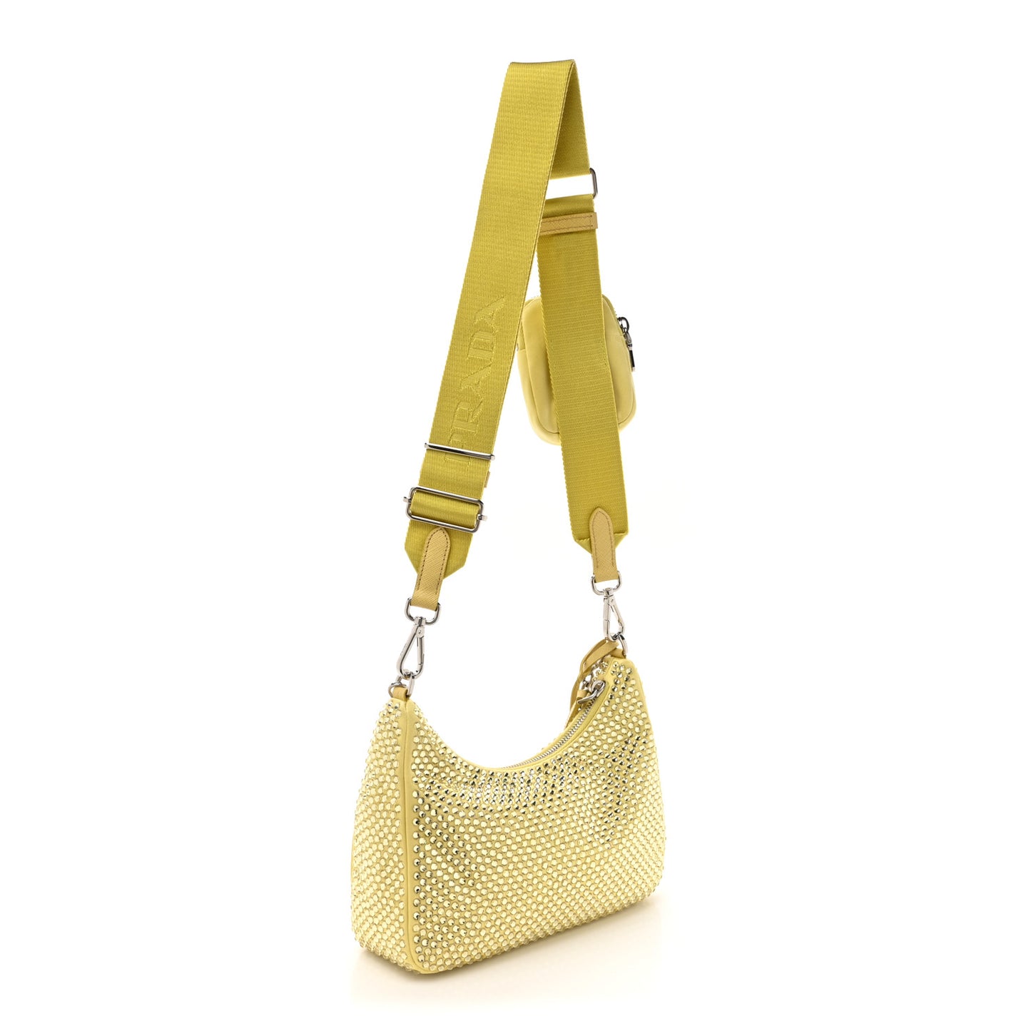 Satin Crystal Re-Edition 2005 Shoulder Bag Ananas