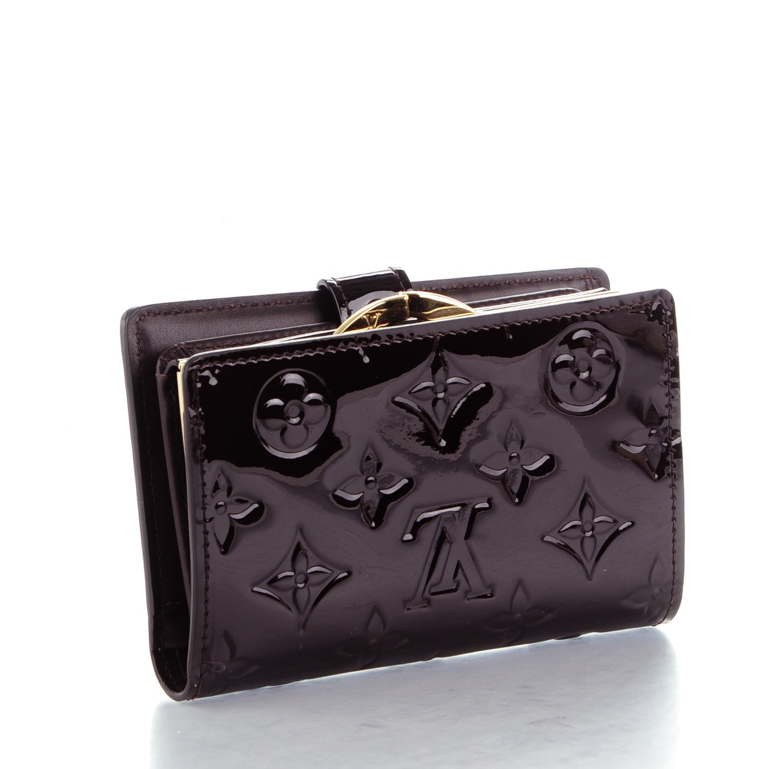 Louis Vuitton Vernis French Purse Wallet Amarante 3 of 7