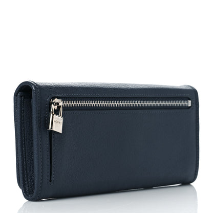 Loewe Goatskin Continental Wallet Navy 3 of 8