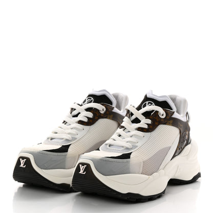 Louis Vuitton Monogram Calfskin Run 55 Sneakers 37.5 White 3 of 11