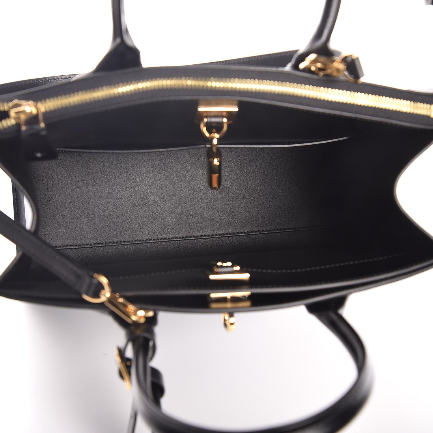 Louis Vuitton Calfskin Shadow City Steamer MM Blue 6 of 7