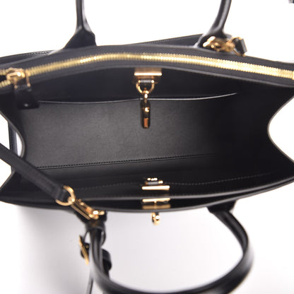 Louis Vuitton Calfskin Shadow City Steamer MM Blue 6 of 7