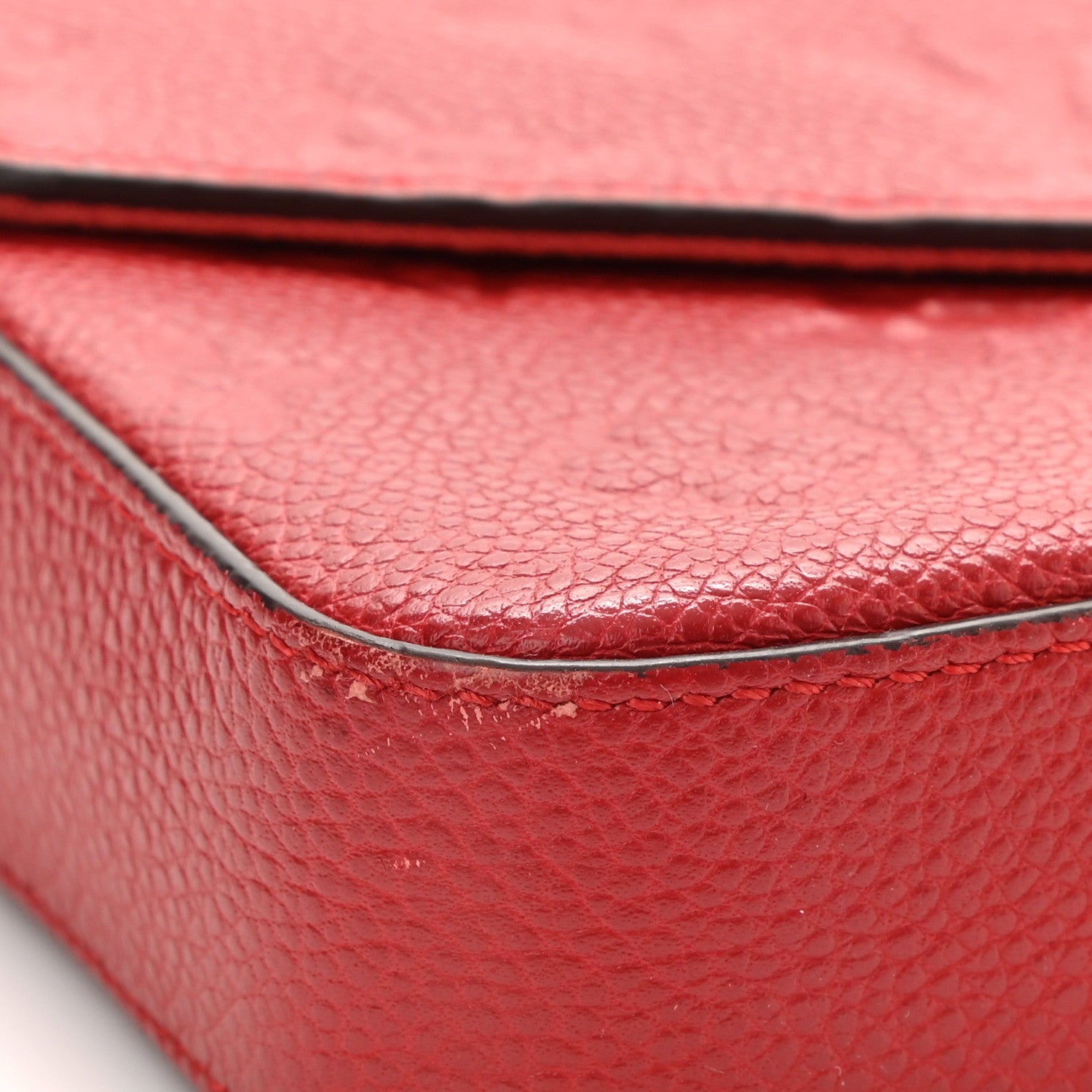 Louis Vuitton Empreinte Pochette Felicie Chain Wallet Scarlet 10 of 10