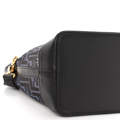 Fendi Mesh Vitello Grace F is Fendi FF 1974 Grande Mon Tresor Bucket Bag Azzurro Black Ebano 9 of 10