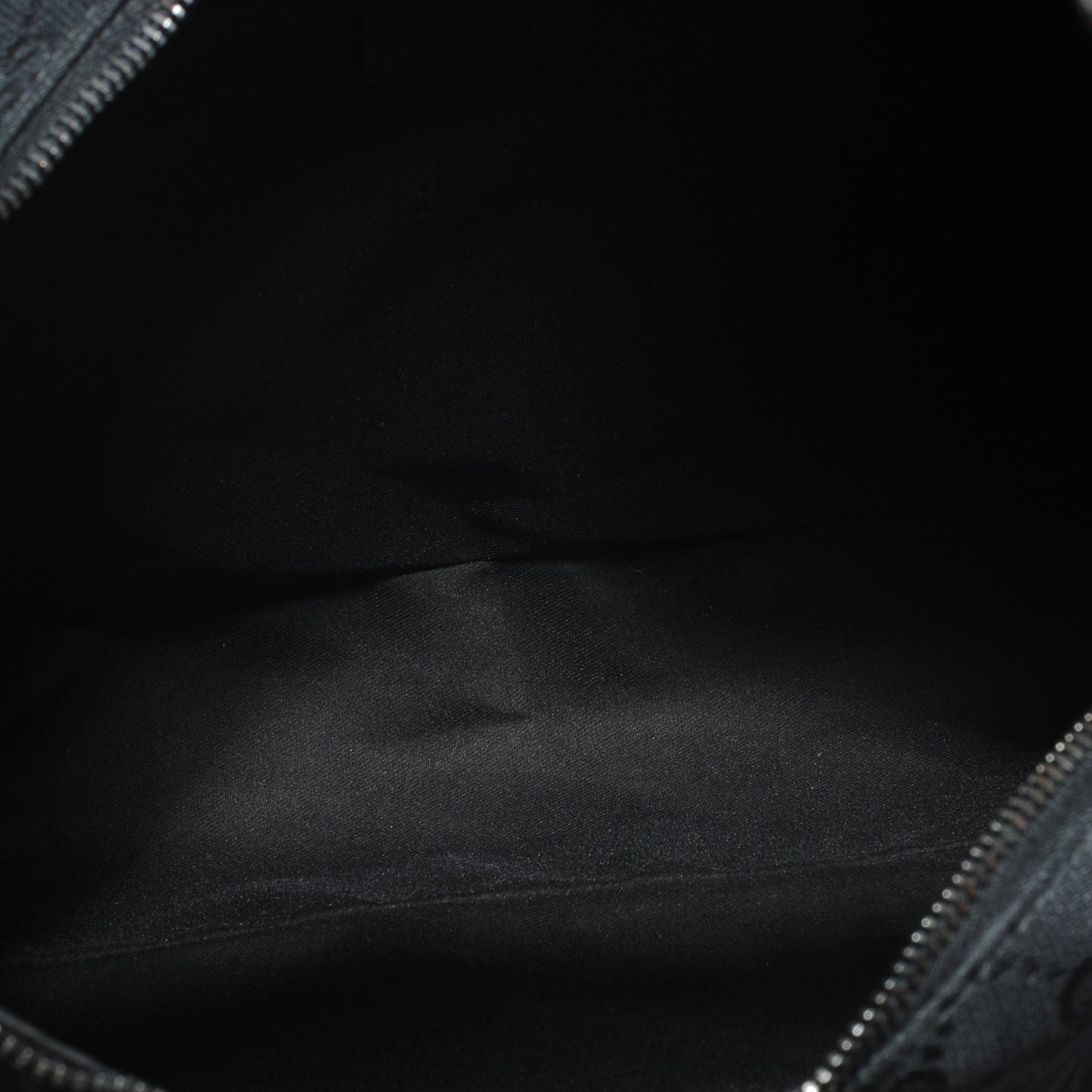 Monogram Medium Horsebit Chain Hobo Bag Black