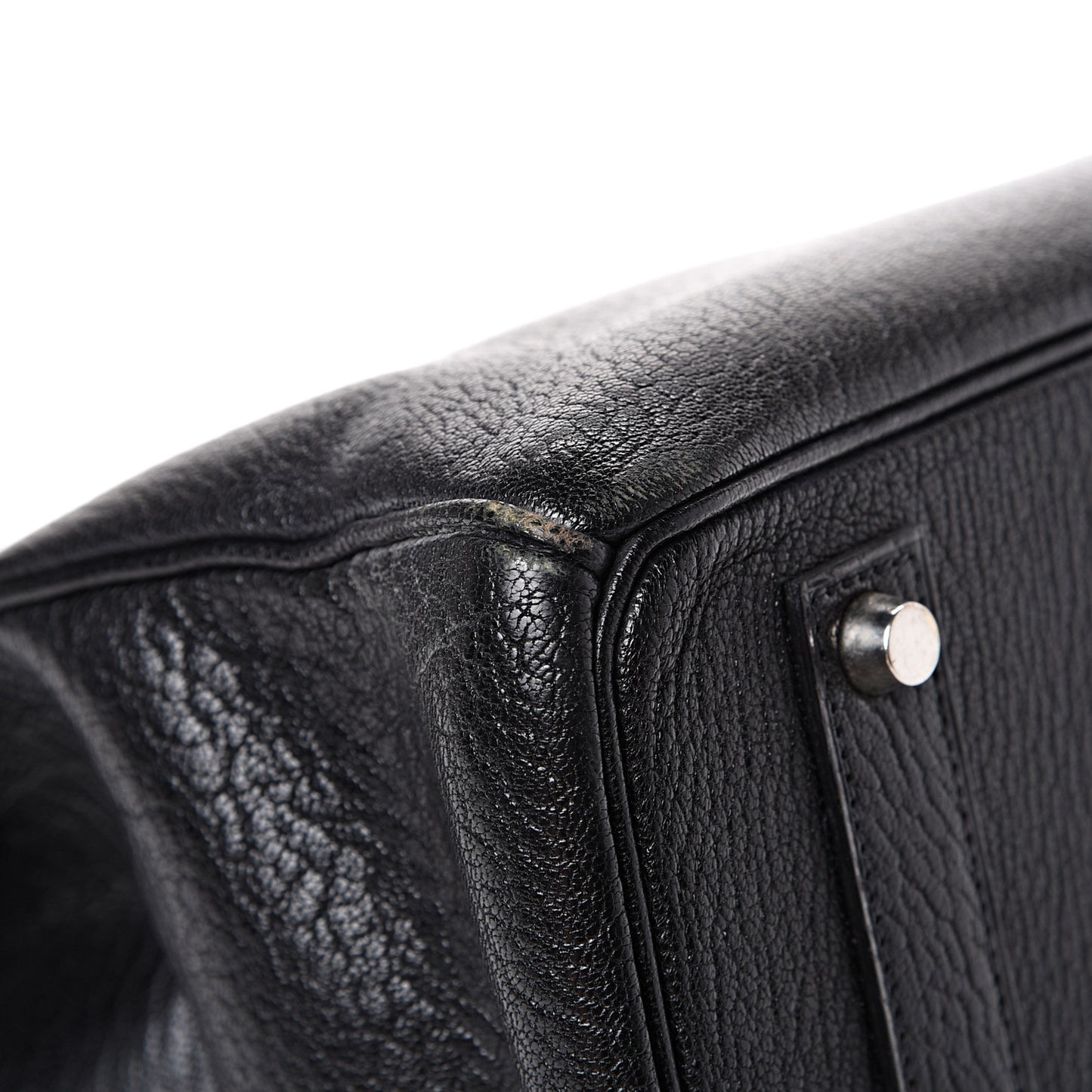 Chevre De Coromandel Birkin 40 Black
