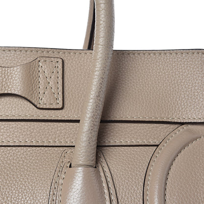 Celine Drummed Calfskin Mini Luggage Dune 13 of 17