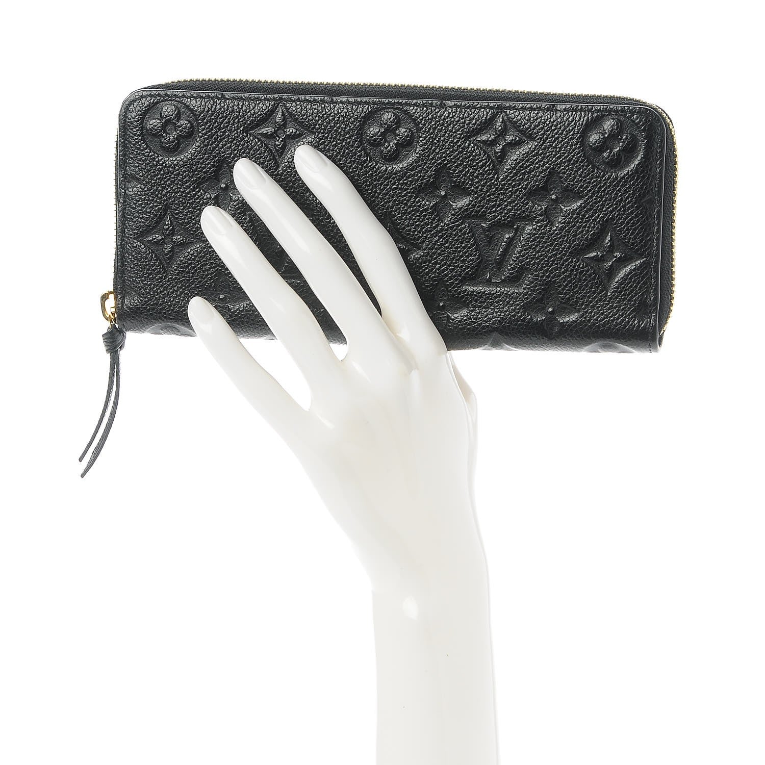 Louis Vuitton Empreinte Clemence Wallet Black 2 of 7