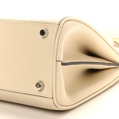 Gucci Grainy Calfskin Small Zumi Top Handle Bag Mystic White 10 of 10
