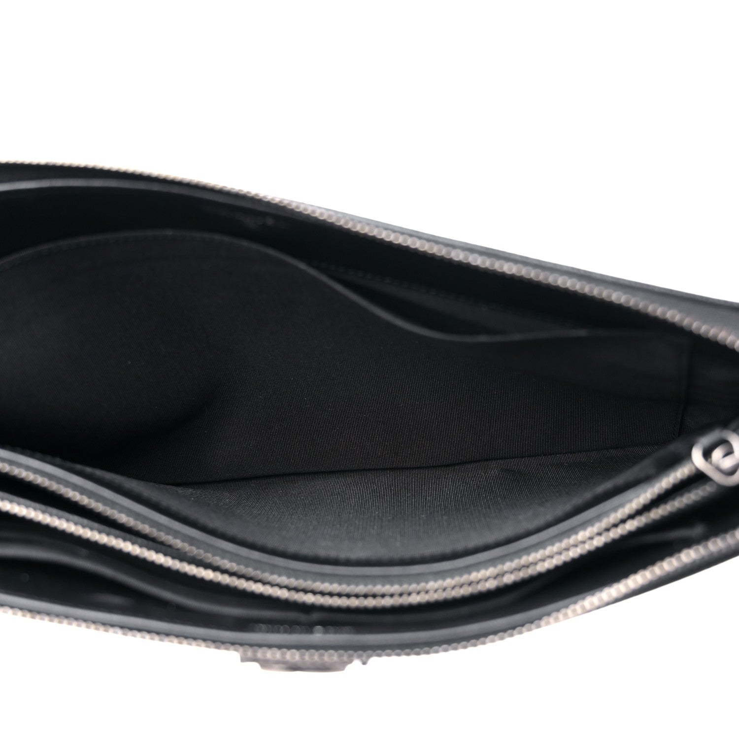 Chanel Caviar Chevron Quilted Small Zipped Boy Pouch Black 5 of 17