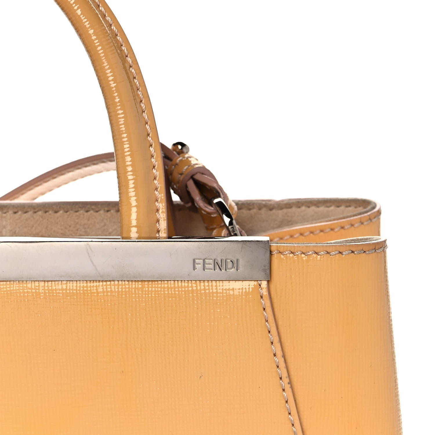 Fendi Vitello Vernice Camoscio Petite 2Jours Tote Make Up 9 of 18