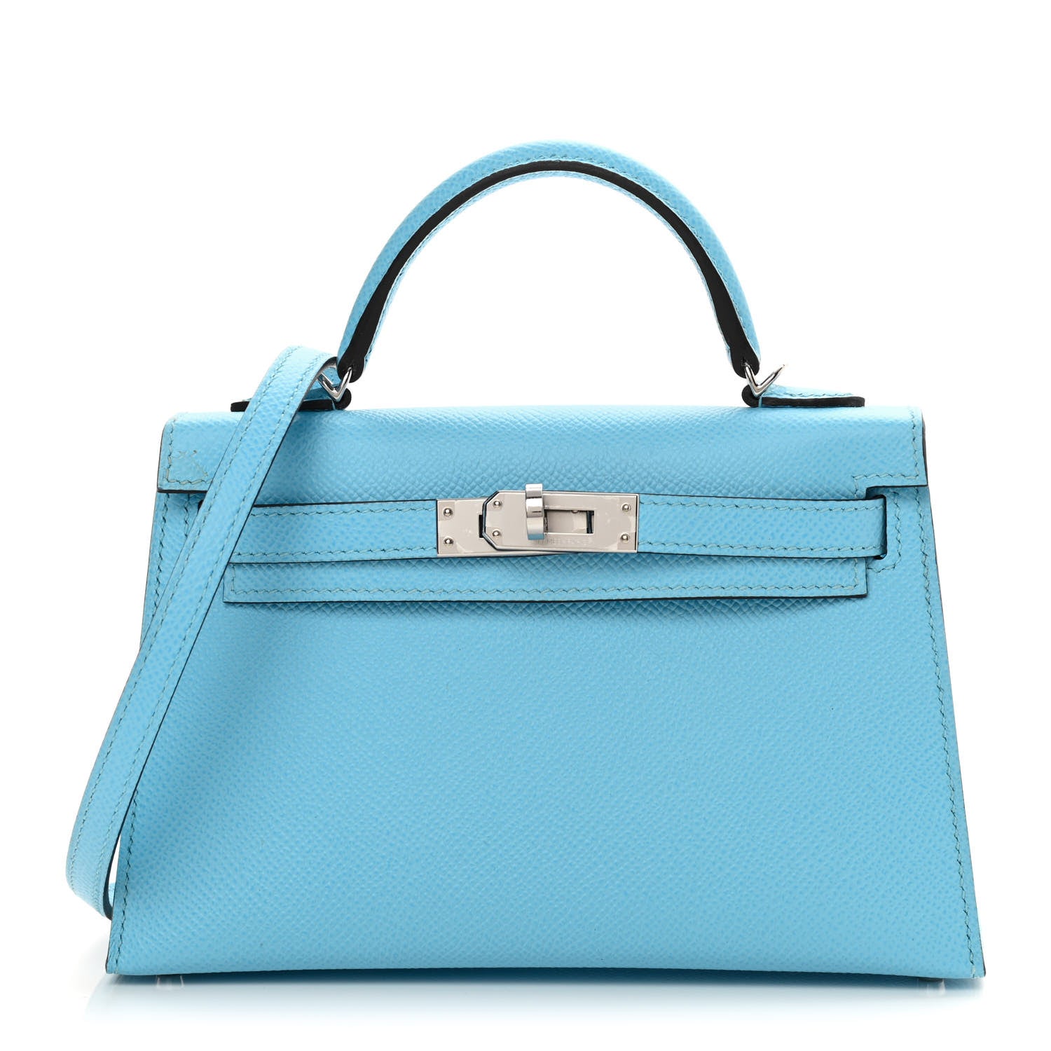 product image of HERMES Epsom Mini Kelly Sellier 20 Celeste FASHIONPHILE